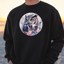 Owl Portrait Sweatshirt Cosy and Perfect for Any Occasion S to 4XL