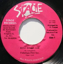 FABULOUS FIVE INC. Ring Road Jam / Version orig. 1986 CARNIVAL JAMAICA soca 7" 