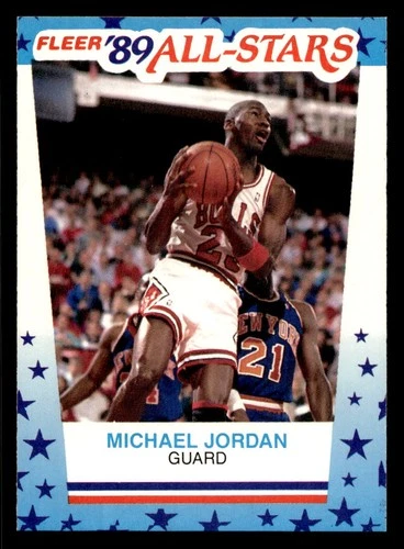 1989-90 Fleer Stickers #3 Michael Jordan Chicago Bulls MINT NO RESERVE!