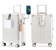 20-Inch Expandable Carry-On Suitcase – Lightweight, Durable Design with Integrat