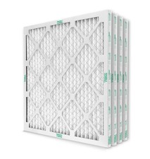 20x20x1 MERV 8 Pleated Air Filters by Mann Hummel. 4 Pack.