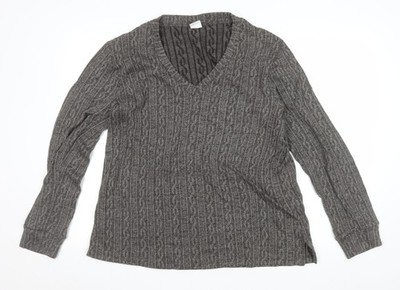 Grauer Pullover Pulli Damen UK Größe XL DAGi
