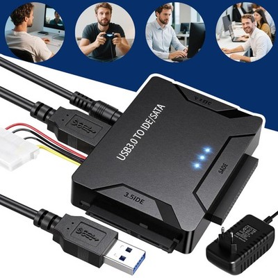 USB auf zu SATA IDE Adapter Kabel für 2.5 3.5 Zoll HDD SSD Festplatte Konverter