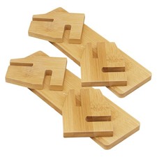  Lot de 2 présentoirs d'éventails japonais pliables en bois, étagères