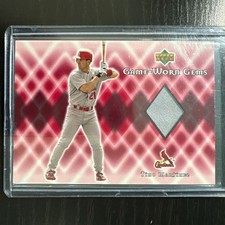 2002 Upper Deck Game Worn Gems Cardinals Red Tino Martinez