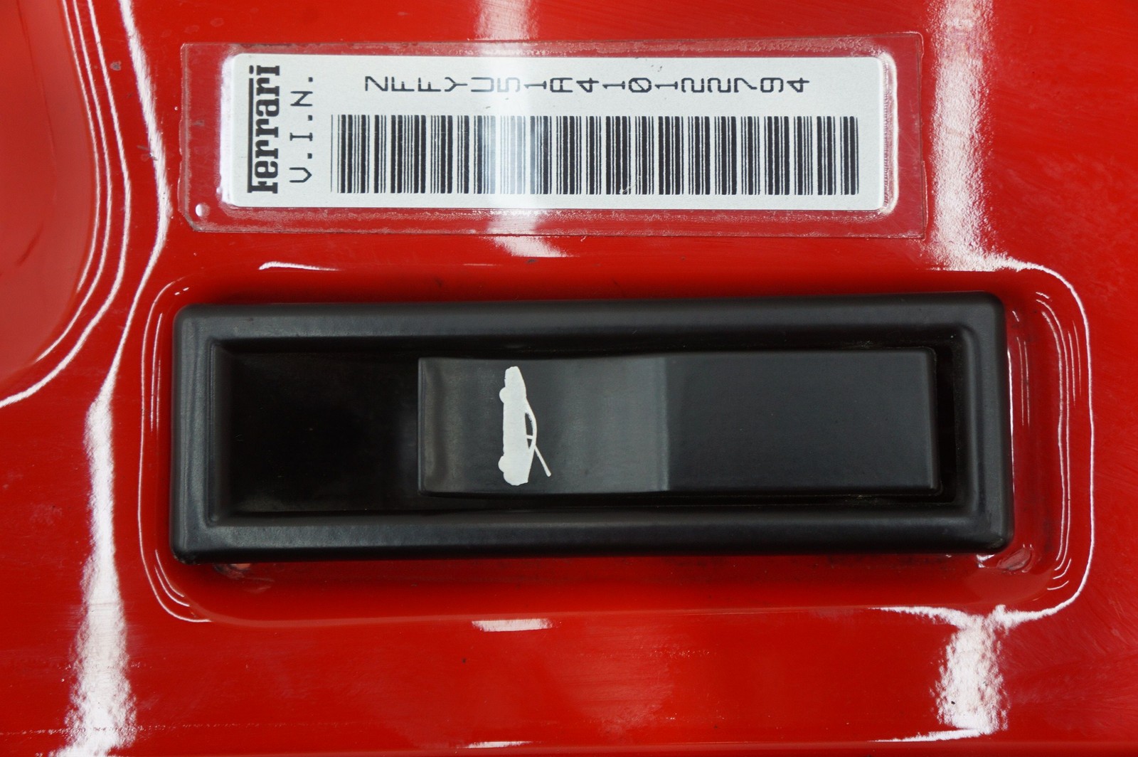 Left Door Jam Striker Strip Cover Trim Panel Red OEM 64858911 Ferrari 360 2001