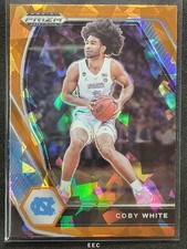 2021 PANINI PRIZM DRAFT PICKS 35 🏀🏀 COBY WHITE ORANGE ICE PRIZM