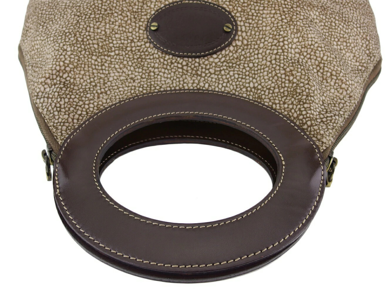 Borbonese Handbag Urchin Pattern 25% Off Used Fas… - image 6