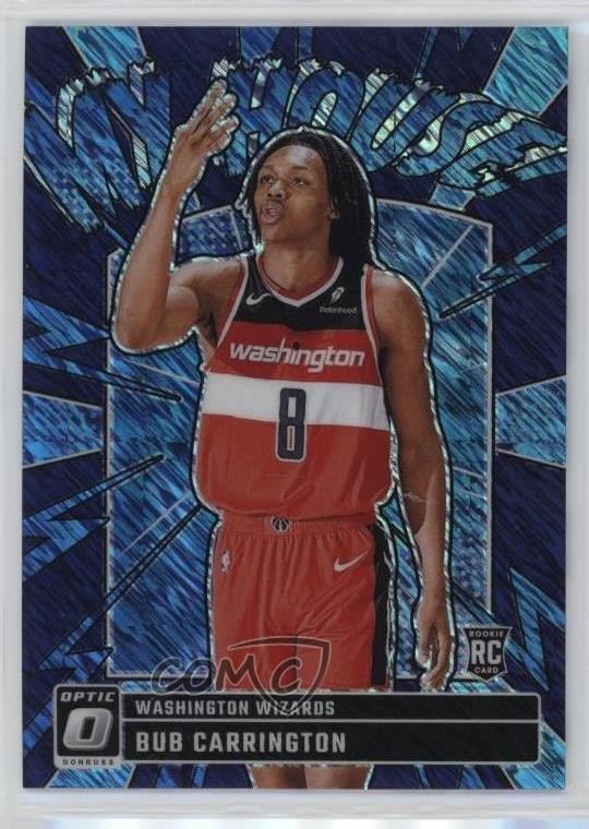 2024 Donruss Optic My House Purple Shimmer Prizm Bub Carrington #8 Rookie RC v3r