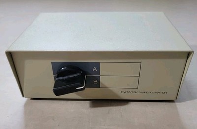 NOS Vintage Data Transfer Switch Box 2-Way Parallel Printer 25 Pin Port A/B
