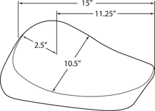 DRAG SPECIALTIES SEATS Solo Fits Seat - Diamond - XL '82-'03 0804-0614