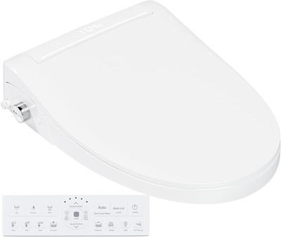 Luxury Smart Toilet Bidet Seat with Heated Comfort & Auto Open/Close Sensor