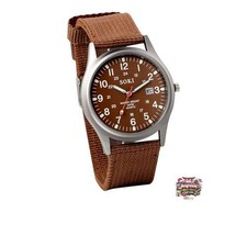 Men's Waterproof Luminous Watch: Arabic Numerals Imitation Military Style