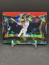 2025 Select Baseball George Brett #292 Red Green Cracked Ice Prizm Royals SP