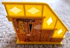 Vintage Fisher Price Little People Yellow Staircase For Play Family House #952