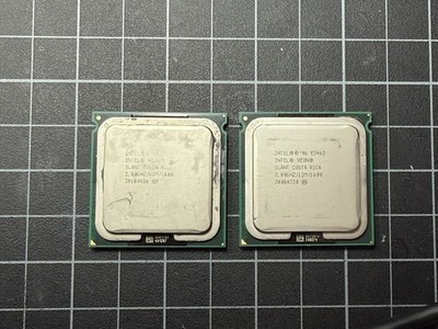 Intel Xeon Quad Core LGA771 E5462 Slant 2.8GHz 12MB 1600MHz CPUs Matched Pair