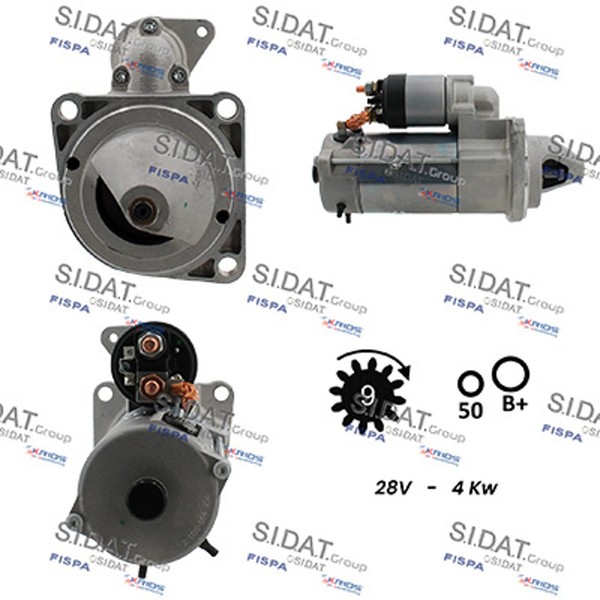 Anlasser Starter Sidat S24BH0044 24V Genuine FüR Iveco Eurocargo 1 3 Zeta-image