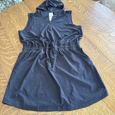 Ideology brand women's sleeveless hooded performance dress XL NWT