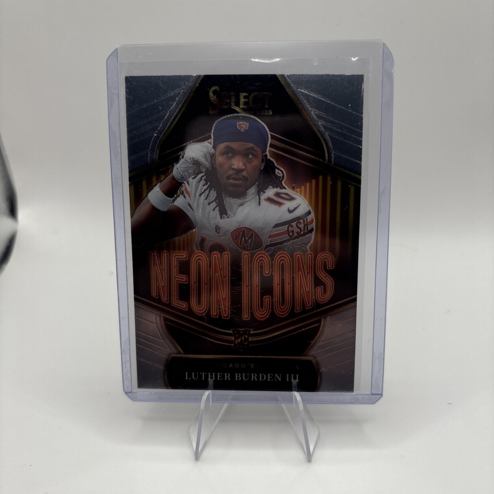 Luther Burden III (RC) 2025 Select - Rookie Neon Icons Silver Prizm #2 - Bears