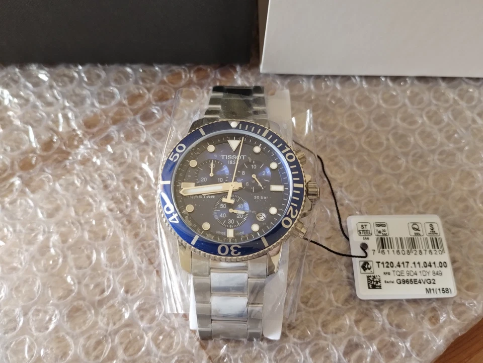 Orologio da uomo Tissot T-Sport Seastar 1000 Chronograph Diver T120.417.11.04... - Immagine 3 di 4