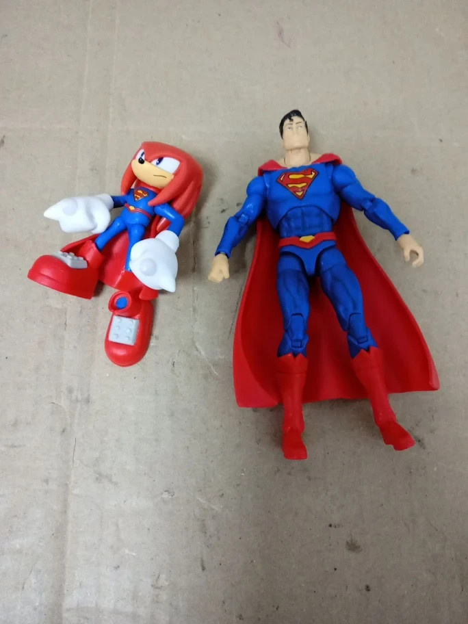 DC Sonic Knuckles Superman Action Figure Multipack Officially Jakks Pacific