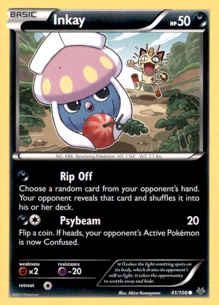 Pokemon Inkay 041/108 Roaring Skies 3 Card Lot Non Holo