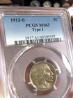 1913-S (Type 1) Buffalo Nickel PCGS MS63 Nice Color