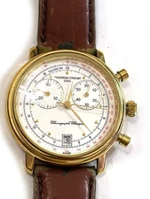 Frederique Constant Geneve Modele Depose Chronograph White Dial Men's Watch