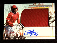 2024 Leaf Trinity AWESOME WORN PATCH ROOKIE AUTO Joswa Lugo 57/99
