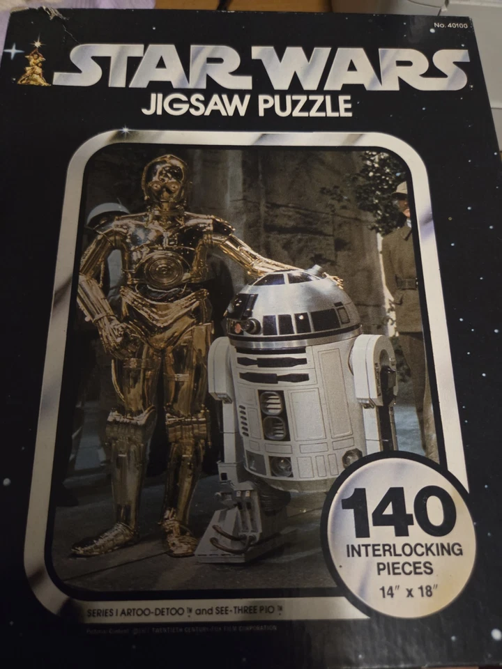 Kenner 1977 Star Wars C3PO & R2D2 Jigsaw Puzzle 140 Piece - Image 3 of 3