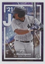 2021 Bowman Platinum Precious Elements Purple /250 Jasson Dominguez #PE-15 0o6m
