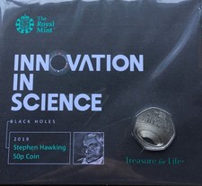 2019 ROYAL MINT 50p STEPHEN HAWKING - Available on eBay