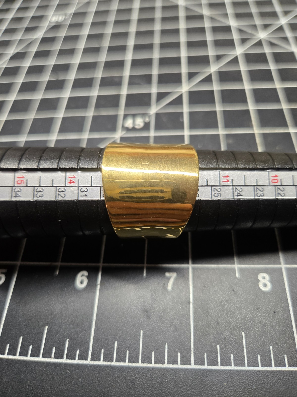 large statement ring gold plated sterling silver … - image 1