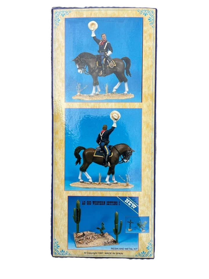 Figura de metal fundido FORT APACHE (1876) ANDREA The Golden West Series 54 mm - NUEVA Foto 2 de 4