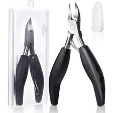 Professional Heavy Duty Ingrown Toenail Clippers for Thick Nails Curved Blade