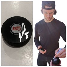 MORITZ SEIDER SIGNED DETROIT RED WINGS HOCKEY PUCK W/ CASE COA