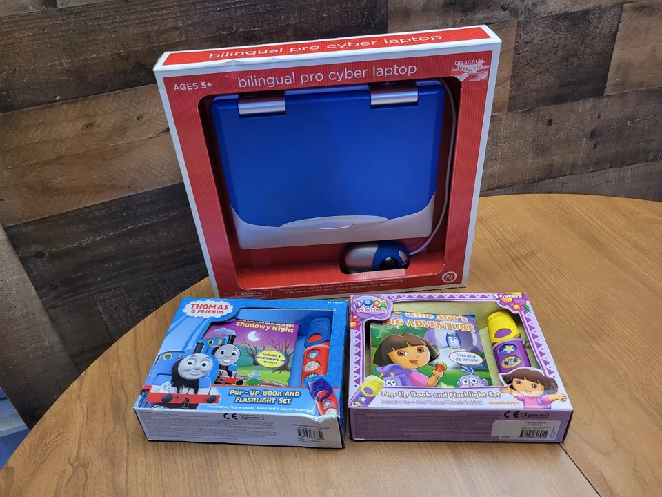 Todler Toys Try Me Laptop Pop-up book with Flashlight Set - Image 2 of 4