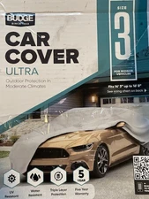 Budge D-3 Ultra UV Protection & Dirt Protector, Gray Car Cover