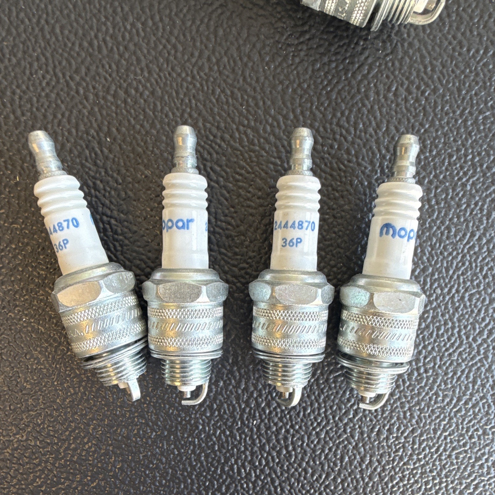Lot of 4 Genuine Mopar Spark Plugs P2444870 New Old Stock NOS OEM