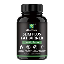 SLIM PLUS fat burner Healthy detox 60 Counts Slimming Shaping Energy Booster