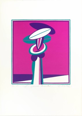 Serigraphie von Ernst Oberhoff signiert, E. A.