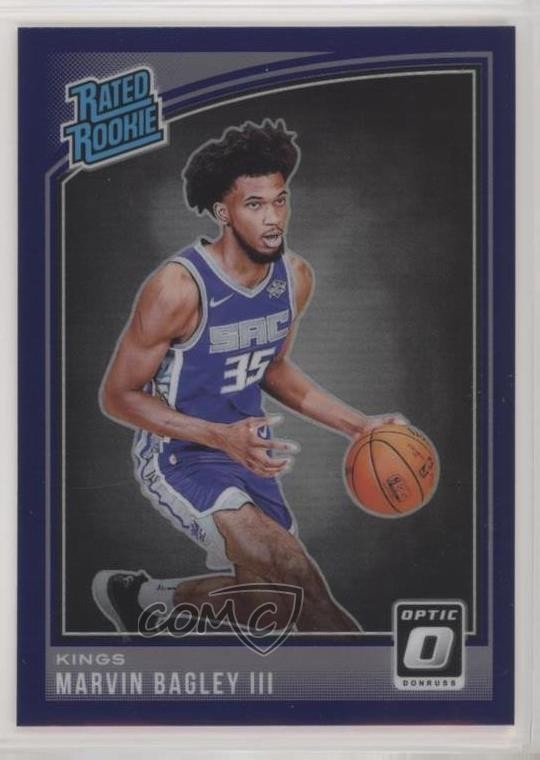 2018 Panini Donruss Optic Rated Rookie Purple Prizm Marvin Bagley III #168 0q5