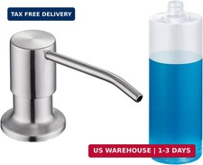 Sink Soap Dispenser Brushed Nickel, Soap Dispenser for Kitchen Sink Stainless St