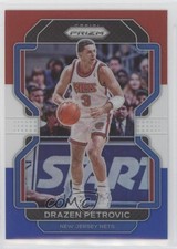 2021-22 Panini Prizm Red White & Blue Prizm Drazen Petrovic #292 HOF 4k8
