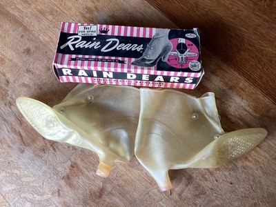 Vtg Pair Lucky Sales Rain Dears Spike Heels Protectors w Box Very nice condition