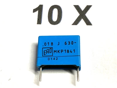 18nF, 0,018uF, 630V-, 250V~, 5%, 100°,RM15,MKP1841, ROE, MKP1841318634, 10 Stück - Bild 1 von 2