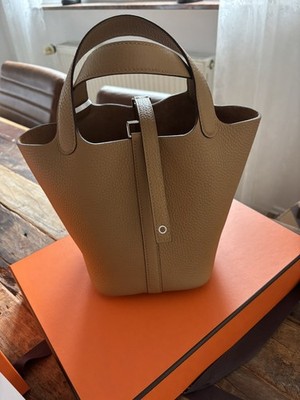 Hermes Picotin 18 Biscuit Fullset OVP Rechnung 07.26 NEU