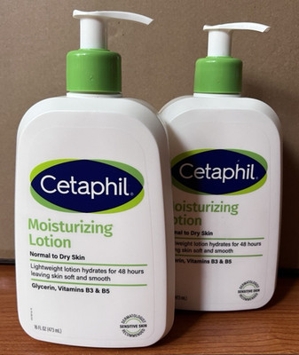 2 Pack Cetaphil Moisturizing Lotion Normal To Dry Skin 16 oz Each