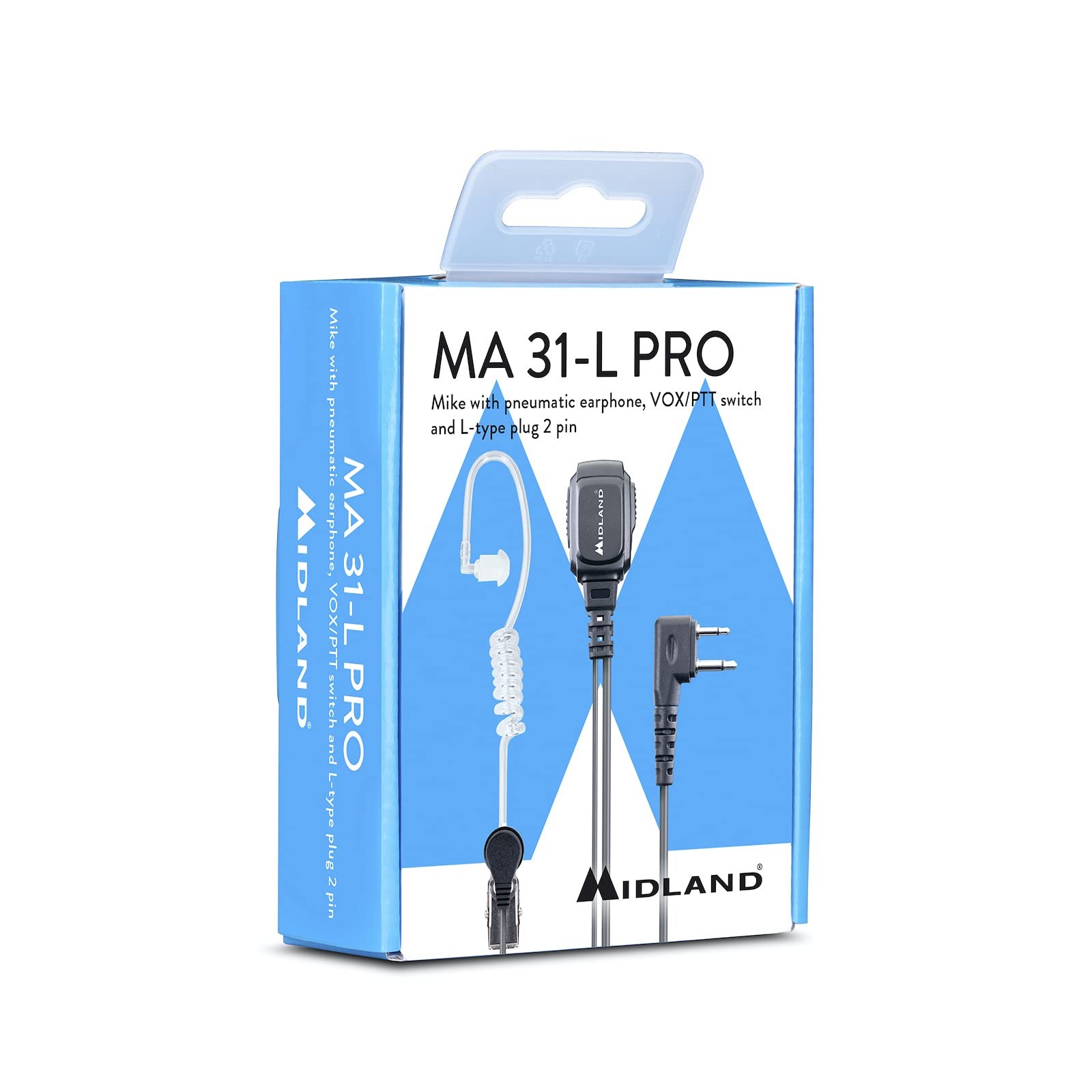 Micro avec écouteur MA31-L Pro noir pour talkie-walkie de sécurité - 2