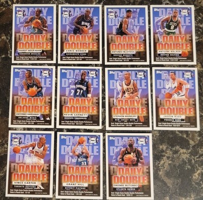 1999-00 NBA Tipoff Daily Double Sweepstakes 11 Card Lot - No Dupes - High Grade